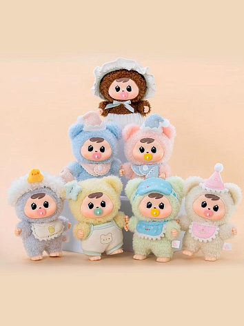 Мягкая игрушка Bao-ao Бао-Ао Спокойной ночи, Малыши в сюрприз-боксе 12см, 1шт.