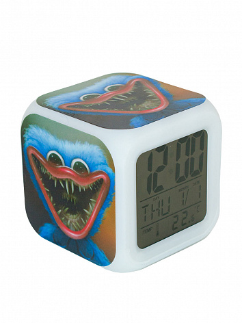 Часы-будильник Хагги Вагги Huggy Wuggy с подсветкой №16