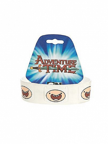 Браслет резиновый Adventure Time Finn