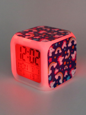 Часы-будильник Единорог с подсветкой №11