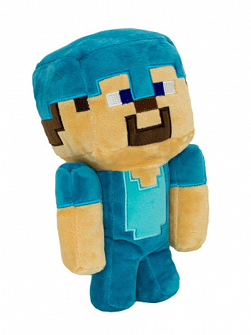 Мягкая игрушка Minecraft Diamond Steve 20 см.