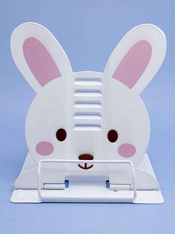 Подставка для книг мини Кролик милый белый №1