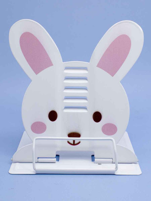 Подставка для книг мини Кролик милый белый №1