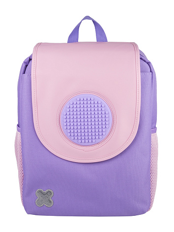 Рюкзак пиксельный Futuristic Kids School Bag сиренево-розовый облегченный