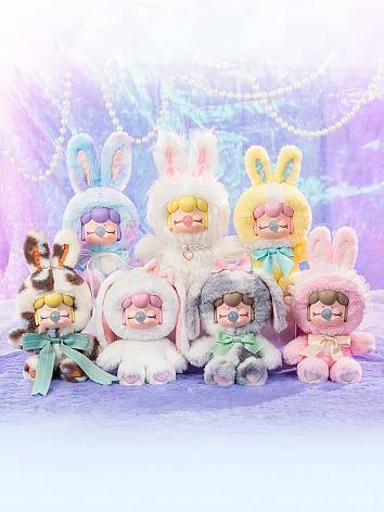 Мягкая игрушка Nanci Нэнси Сияющий Кролик в сюрприз-боксе 27см, 1шт.