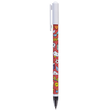 Ручка шариковая Влад А4 синяя 0,7мм с клипом корпус с рисунком в ассортименте