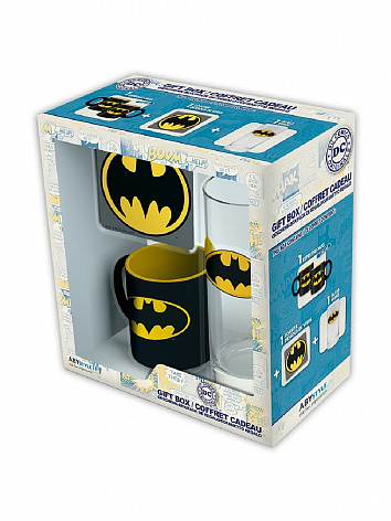 Подарочный набор Batman Кружка, стакан, подставка