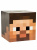 Голова из картона Minecraft Steve
