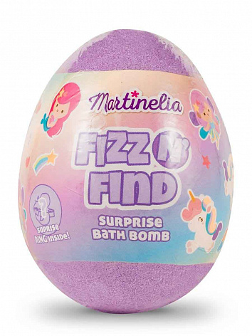 Бомбочка для ванны с сюрпризом фиолетовая Martinelia