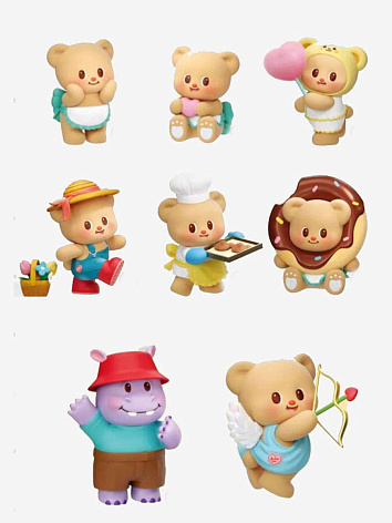 Фигурка Butterbear Sweet Daily в сюрприз-боксе, 1шт.