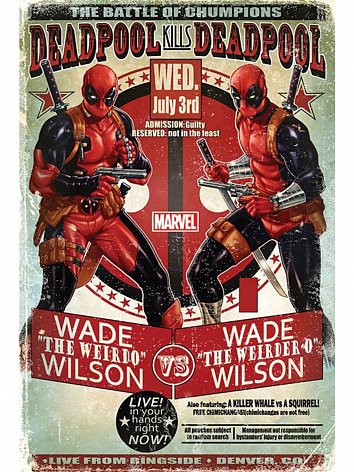 Постер DEADPOOL WADE VS WADE