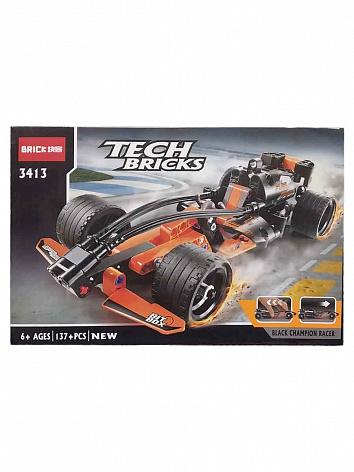 Конструктор машина гоночная Brick № 3413, деталей 137 шт.