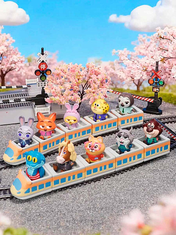 Фигурка Зверополис Поезд Zootopia Trains in a Row в сюрприз-боксе 6см, 1шт.