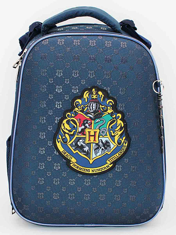 Рюкзак Hatber ERGONOMIC Classic Гарри Поттер 2 отделения 2 кармана в комплекте бейдж на рулетке