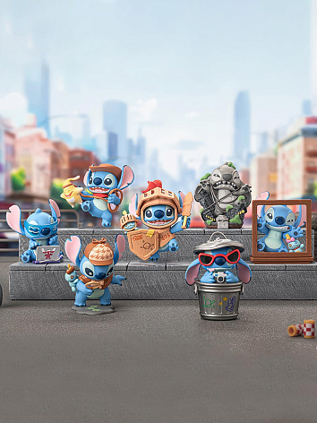 Фигурка Stitch Стич Городские приключения в сюрприз-боксе 10см, 1шт.