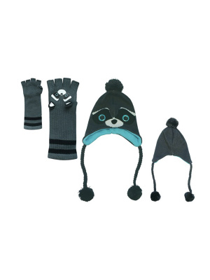Шапка и перчатки Freaks And Friends Raccoon Winter Set