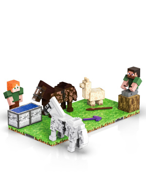 Магнитный конструктор Minecraft На отдыхе, 44 детали