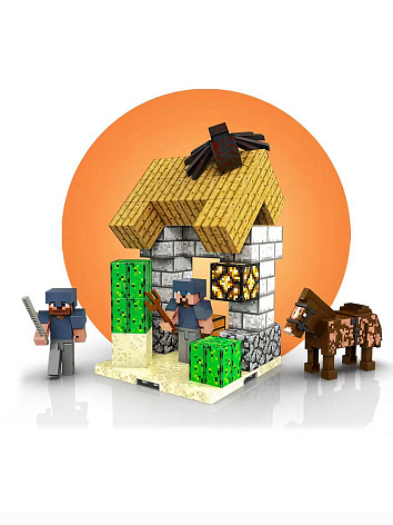 Магнитный конструктор Minecraft Пост, 71 деталь