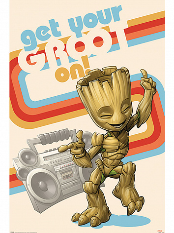 Постер Maxi Guardians Of The Galaxy (Get Your Groot On)