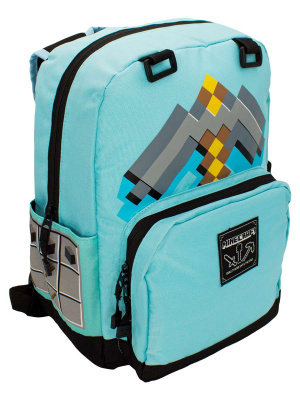 Рюкзак Minecraft Diamond Pickaxe голубой