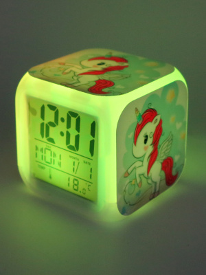 Часы-будильник Единорог с подсветкой №15