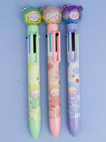 Ручка многоцветная Принцесса 6 цветов в ассортименте