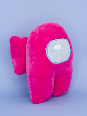 Мягкая игрушка Among Us розовый 19 см