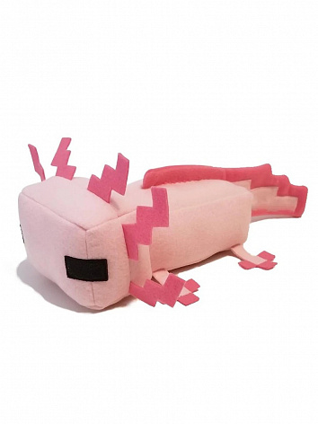 Мягкая игрушка Пиксельный Аксолотль Pixel Axolotl 30см