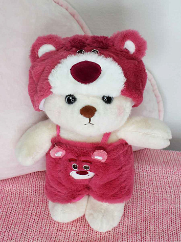 Мягкая игрушка Медведь в пижаме медведя 28 см