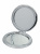 Зеркало косметическое Авокадо White складное круглое с блестками