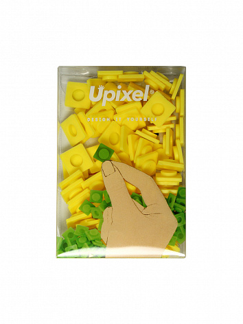 Пиксельные фишки Большие WY-P001 Банановый желтый