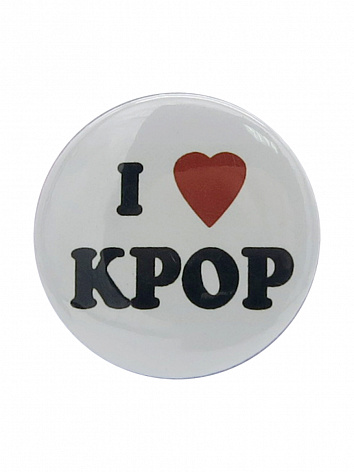 Значок I love KPOP