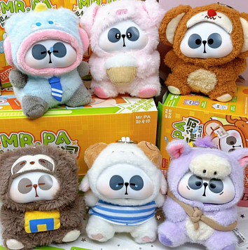Мягкая игрушка-подвес Мистер Па MR.PA «Звериная компания» PAPA Animal Co., Ltd в сюрприз-боксе, 1 шт.