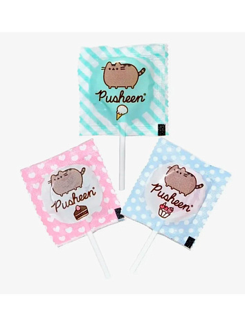 Круглая карамель на палочке PUSHEEN SWEET POPS 10 гр.