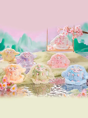 Мягкая игрушка Loloan Цветущие олени в сюрприз-боксе 17см, 1шт.