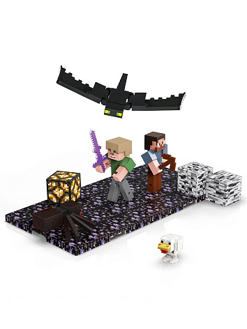 Магнитный конструктор Minecraft Шахта, 43 детали