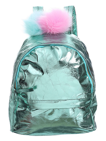 Рюкзак голографический Единорог Bright Dreams зеленый металлик