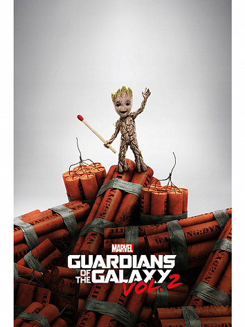 Постер Guardians of the Galaxy (Groot Dinamyte)