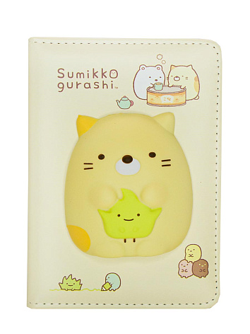 Блокнот со сквишем Sumikko Gurashi формат А6 желтый