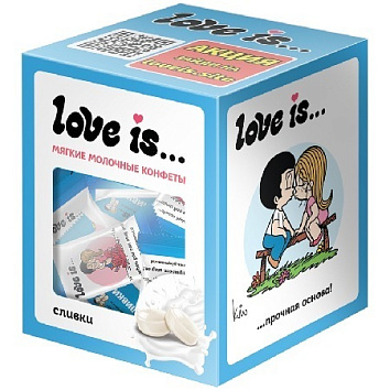 Жевательные конфеты LOVE IS со вкусом Сливок 105 гр.