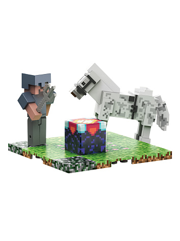 Фигурка Minecraft Фигурка с лошадью с магнитным конструктором