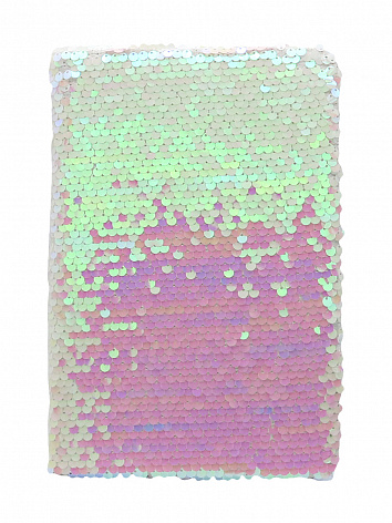 Блокнот с пайетками перламутровый формат А5 светло-розовый