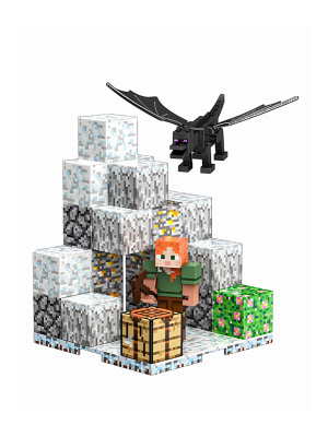 Магнитный конструктор Майнкрафт Пещера в шахту Minecraft, 43 детали