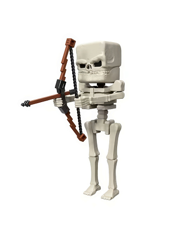 Фигурка Minecraft Movie Skeleton Скелет Майнкрафт фильм 10 см, 1шт.