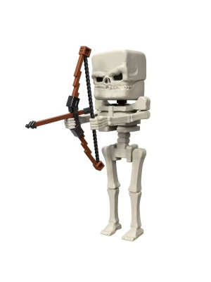 Фигурка Minecraft Movie Skeleton Скелет Майнкрафт фильм 10 см, 1шт.